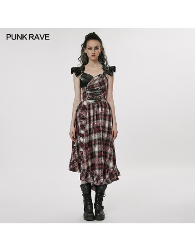 Rebel Chic Plaid Dress
