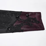 Carmilla Men's Gothic Woven coat in Black & Red