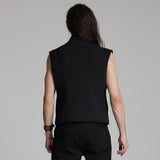 Bitterroot Gothic Buckle Cybergoth Waistcoat Men's