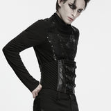 Zagreus Men's Punk Techwear Corset in Black