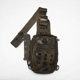 Laudanum Adjustable Punk Backpack in Coffee