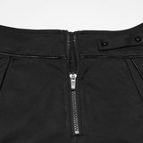 Oleander Men's Gothic Skirt with Decorative  Straps in Black