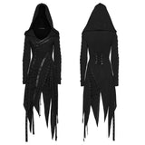 Simulacrum Women's Punk Hooded Asymmetrical Dress in Black