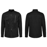 Clementine Gothic Black Cotton Everyday Shirt Men's