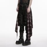 Widow Peak Men's Gothic Overskirt in Plaid