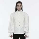 Arachne Gothic Woven Ruffle Shirt Men's