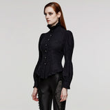 Gothic Renegade Button-Up Top - PunkRave