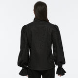 Archfiend Gothic Woven Lace Shirt Men's