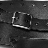 Goblin Market Men's Gothic Studded Shoulder Armor in Black