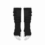 Henbane Men's Gothic Gloves with Studded Details in Black