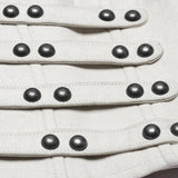 Proserpine Women's Steampunk Studded Underbust Corset in White