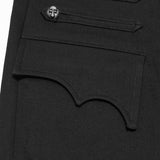 Garnet Men's Gothic Dandy Trousers in Black