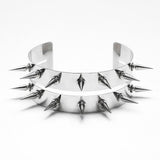 Elegy Women's Choker with Spikes in Silver