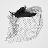 Mourning Star Veil Fascinator Hat