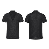 Styx Noir Men's Gothic T-shirt in Black