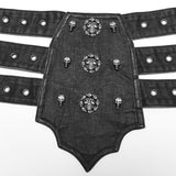Animism Gothic Distressed Belt Men's