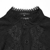 Avalon Gothic Chiffon Shirt Men's in Black