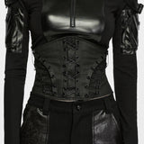 Berenice Women's Gothic Corset with Lacing in Black