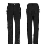 Altarf Gothic Distressed Black Denim Pants Men's