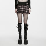 Harrow Plaid Pleated Mini Skirt