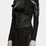 Berenice Women's Gothic Corset with Lacing in Black