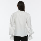 Arachne Gothic Woven Ruffle Shirt Men's