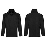 Erzulie Gothic Distressed Draped Cowl Top Men's