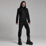 Augite Gothic X-Buckle Tactical Jacket Men's