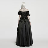 Lethe Women's Gothic Ballgown Dress In Black