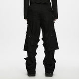 Calla Men's Gothic Cyber Tactical Pants in Black