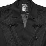 Canorous Gothic Brocade Tailcoat Jacket Men's