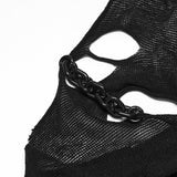 Wraith Shredded Mesh Chain Top