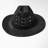 Elegy Gothic Western Studded Hat