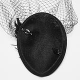Mourning Star Veil Fascinator Hat