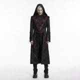 Carmilla Men's Gothic Woven coat in Black & Red