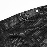 Cloister Punk Distressed Burnout Mesh Studded Hoodie Men's