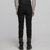 Charon Men's Punk Structure Slim Pants in Black
