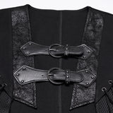Nightshade Men's Gothic Waistcoat in Black