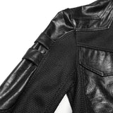 Azazel Gothic Mesh Faux Leather Coat Men's