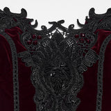 Melmoth Women's Gothic Corset in Red & Black