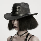Elegy Gothic Western Studded Hat