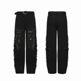 Caliban Men's Gothic Everyday Denim Pants in Black