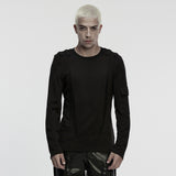 Onyx Gothic Stretch Knit Mesh Top Men's
