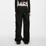 Hemlock Buckle Denim Wide Leg Baggy Trousers