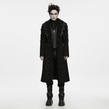 Barghest Men's Punk Chain Zipped Jacket in Black