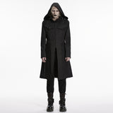 Hollow Crown Men's Gothic Cyberpunk coat in Black