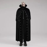 Darkened Desires Fur Collar Cape - PunkRave