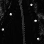 Darkened Desires Fur Collar Cape - PunkRave