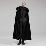 Sherpa Fur Collar Cape - PunkRave