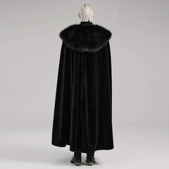 Sherpa Fur Collar Cape - PunkRave